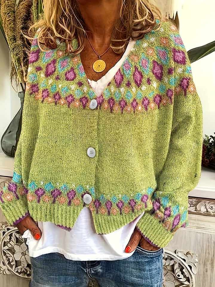Esme | Nordic Geprinte Cardigan