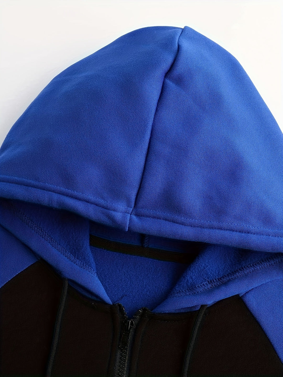 Bryce | Kleurblok Rits-Hoodie Jas