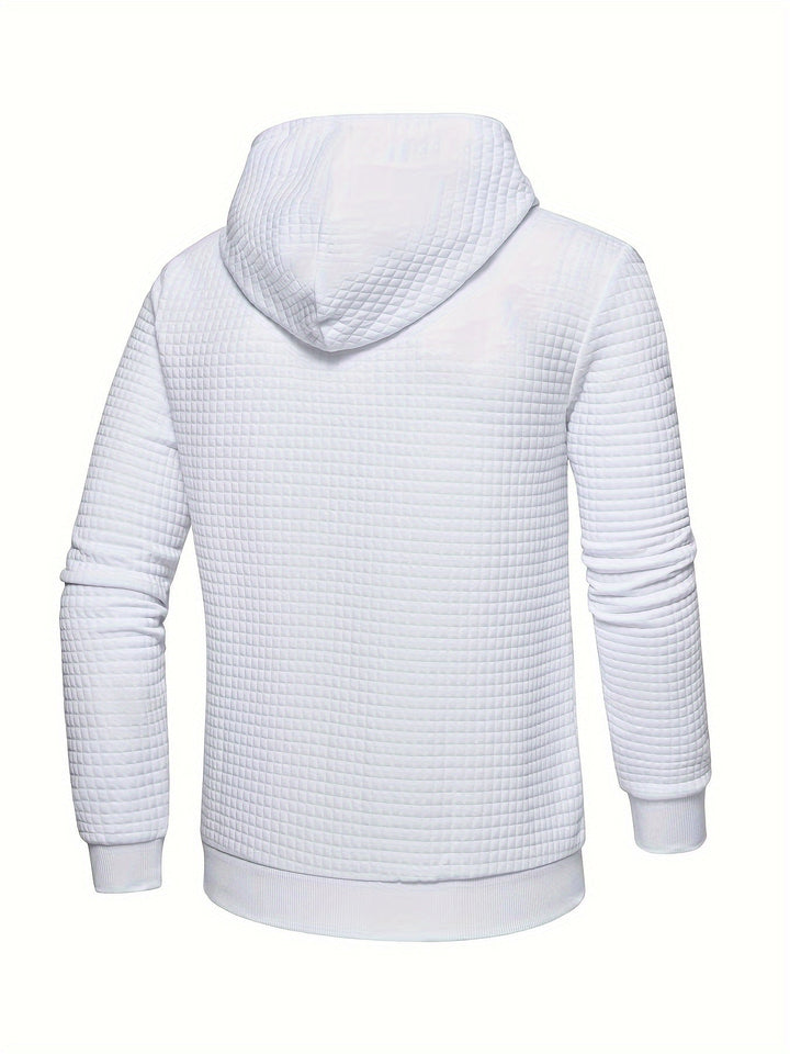 Garrison | Textured Hooded Pullover Hoodie