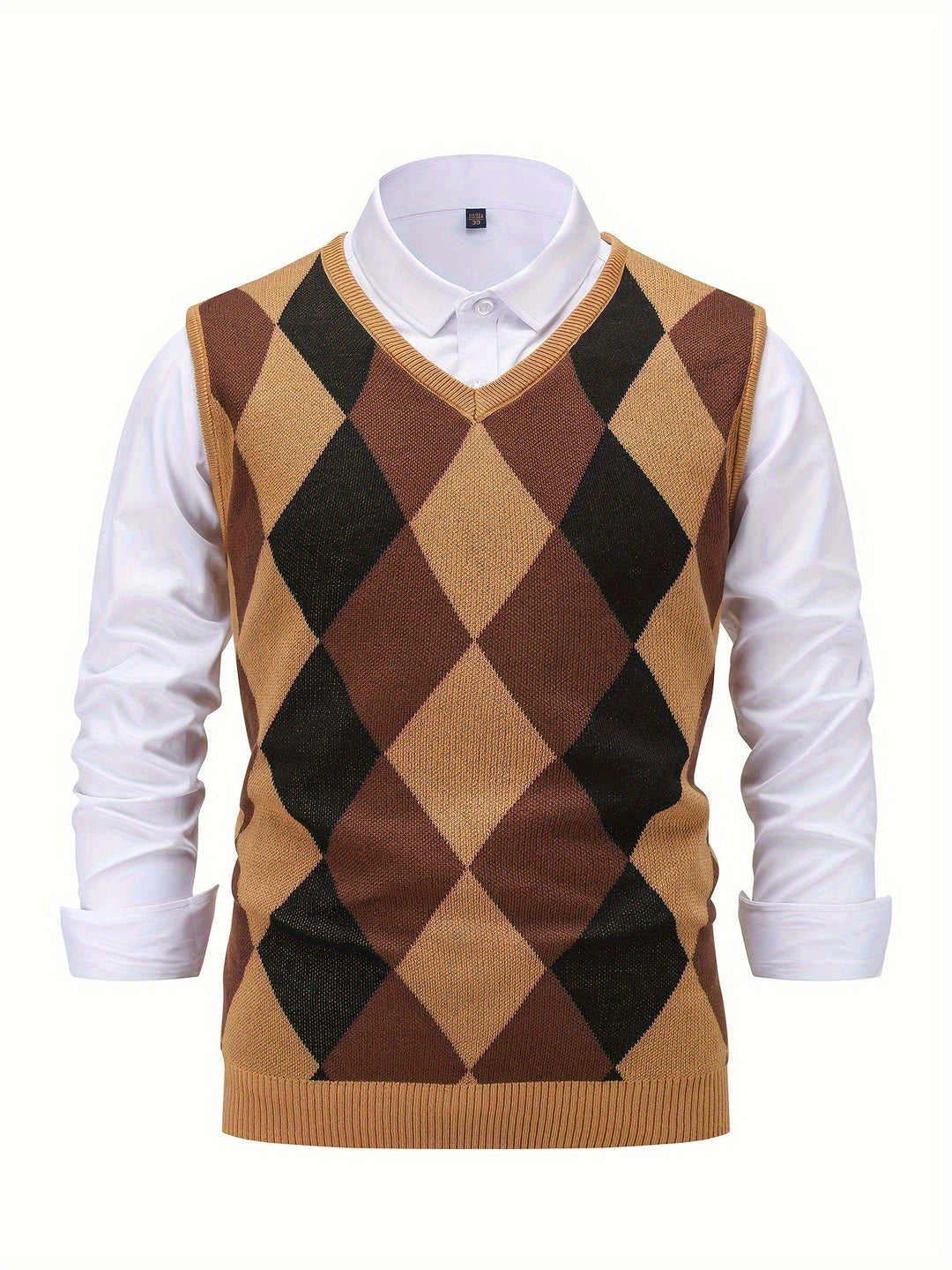 Chandler | Klassieke Argyle Sweater Vest