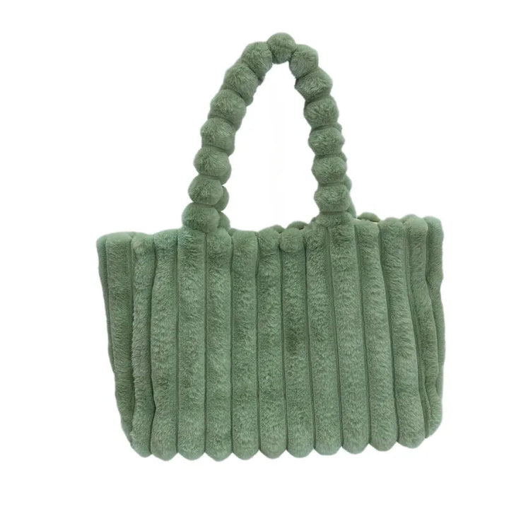 Mariana | Dameshandtas met ribstructuur en dubbele handvatten