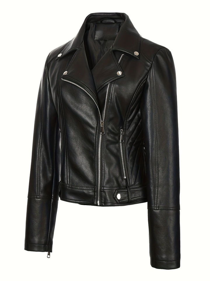 Mabel | Gestructureerde Zip-Front Moto Jast