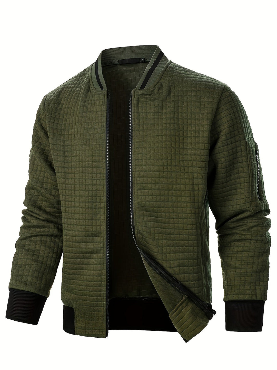 Raymond | Textured Zip-Up Bomberjack