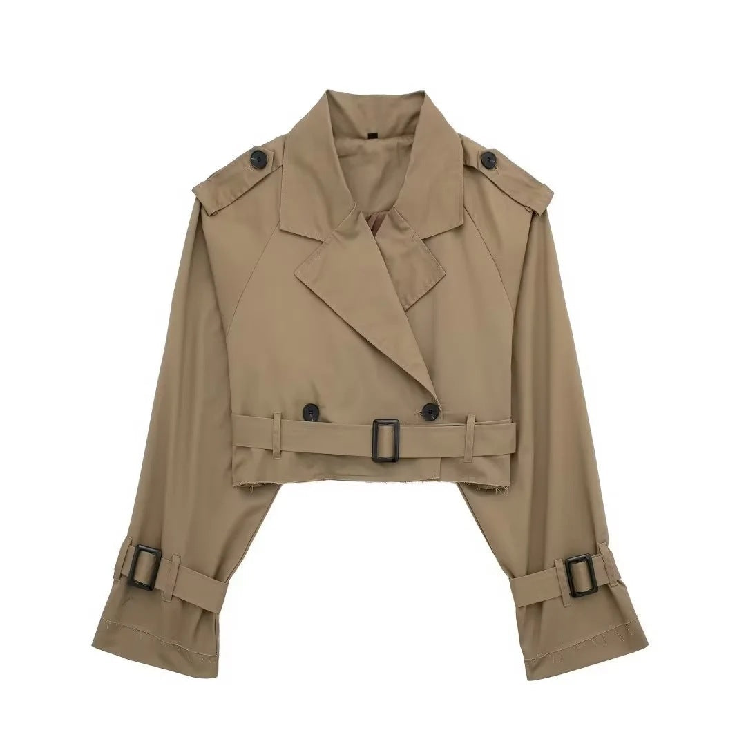 Angie | Dames trenchcoat met ceintuur knoopsluiting
