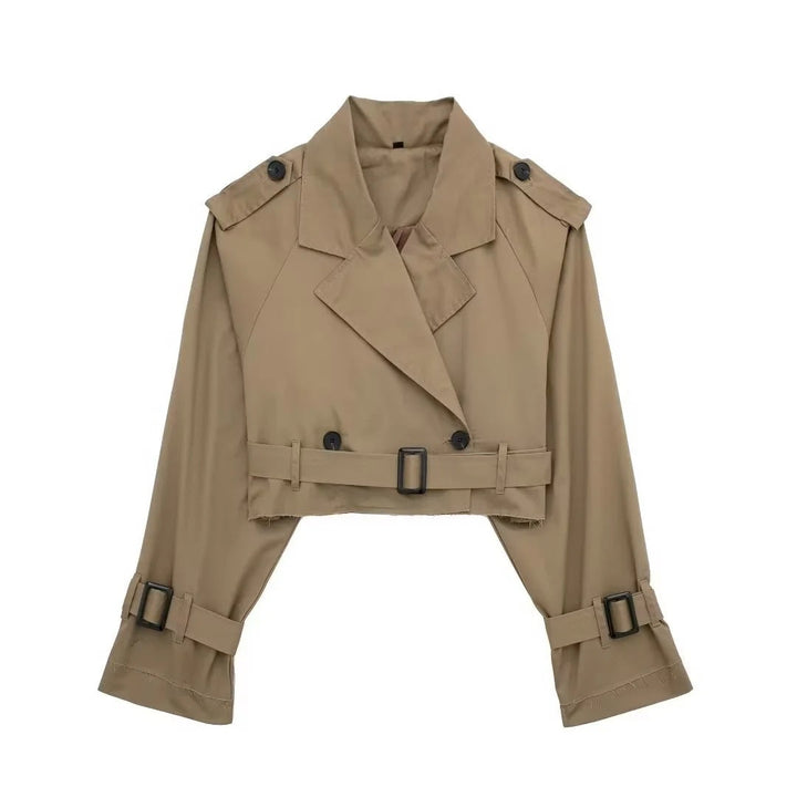 Angie | Dames trenchcoat met ceintuur knoopsluiting
