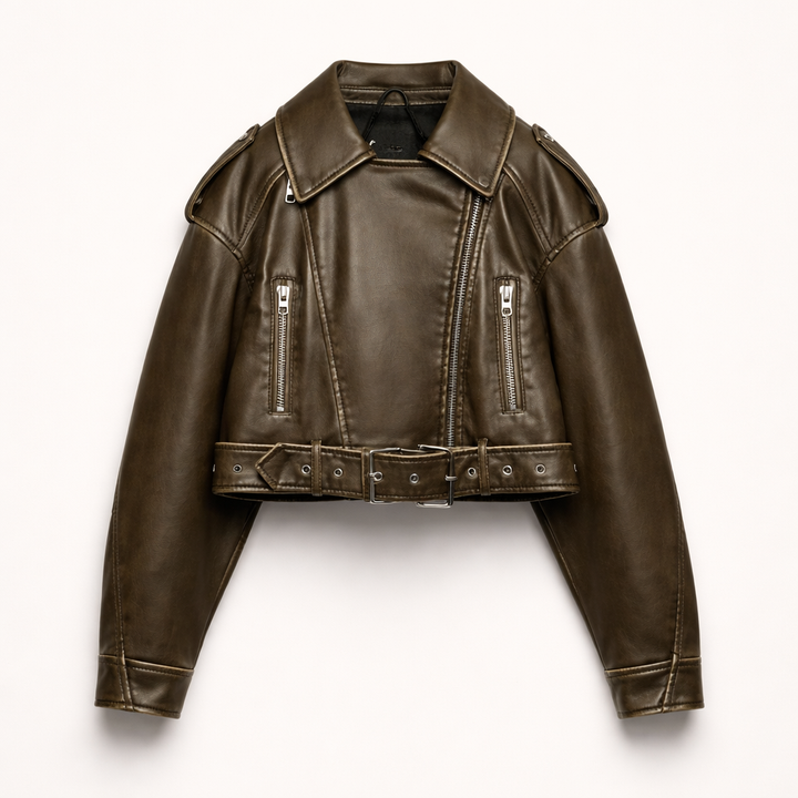 Madeline | Dames jas met riem en ritssluiting