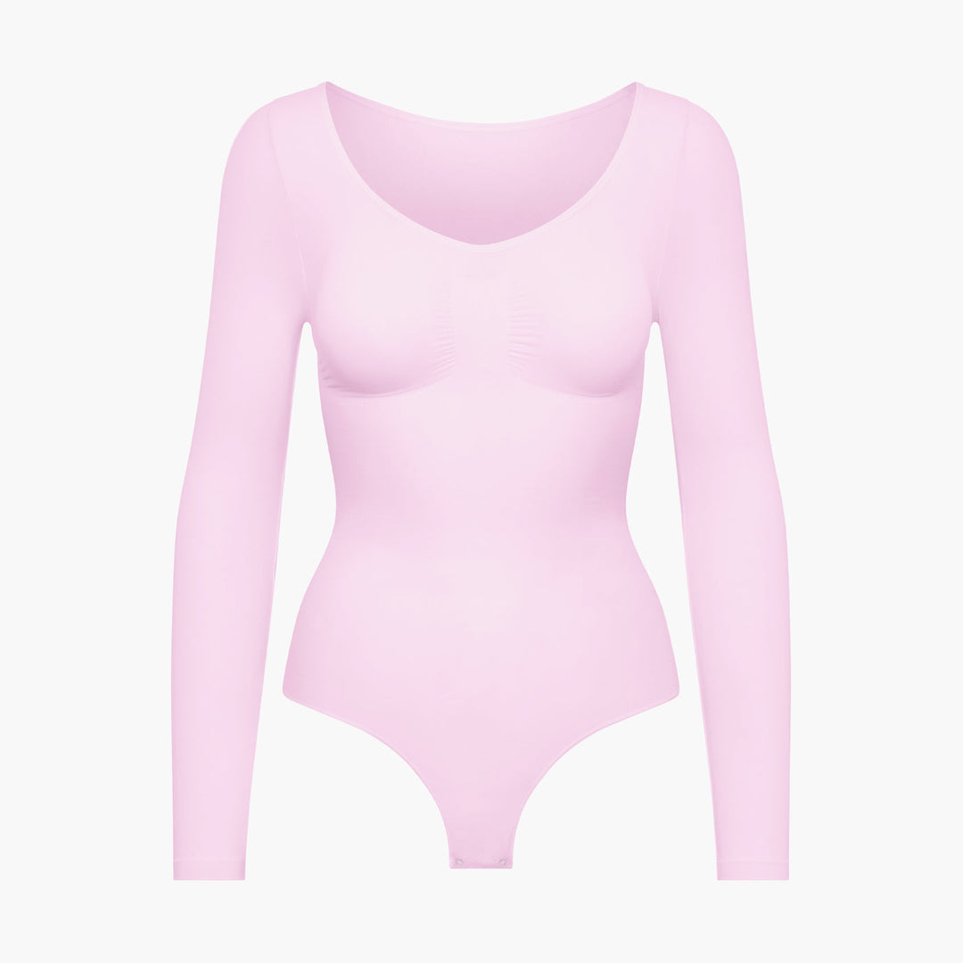 Francesca | Dames bodysuit met lange mouwen en string