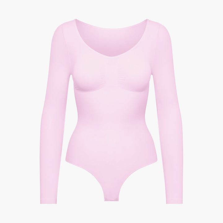 Francesca | Dames bodysuit met lange mouwen en string