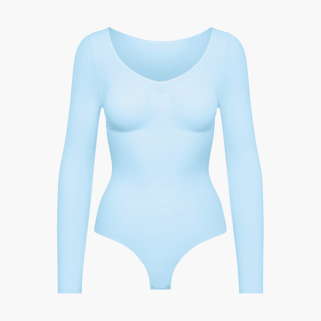 Francesca | Dames bodysuit met lange mouwen en string