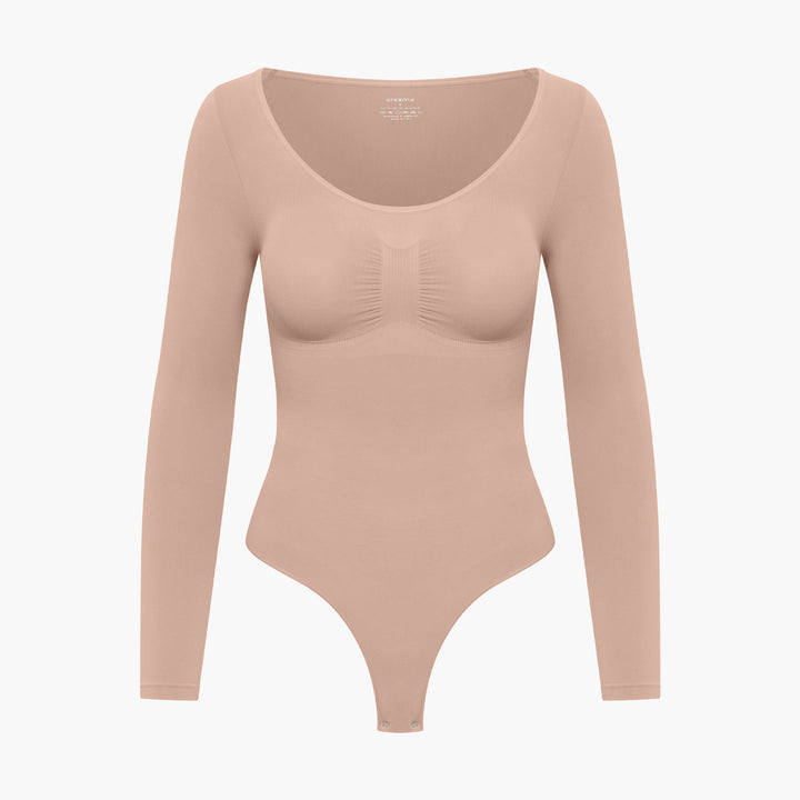Francesca | Dames bodysuit met lange mouwen en string