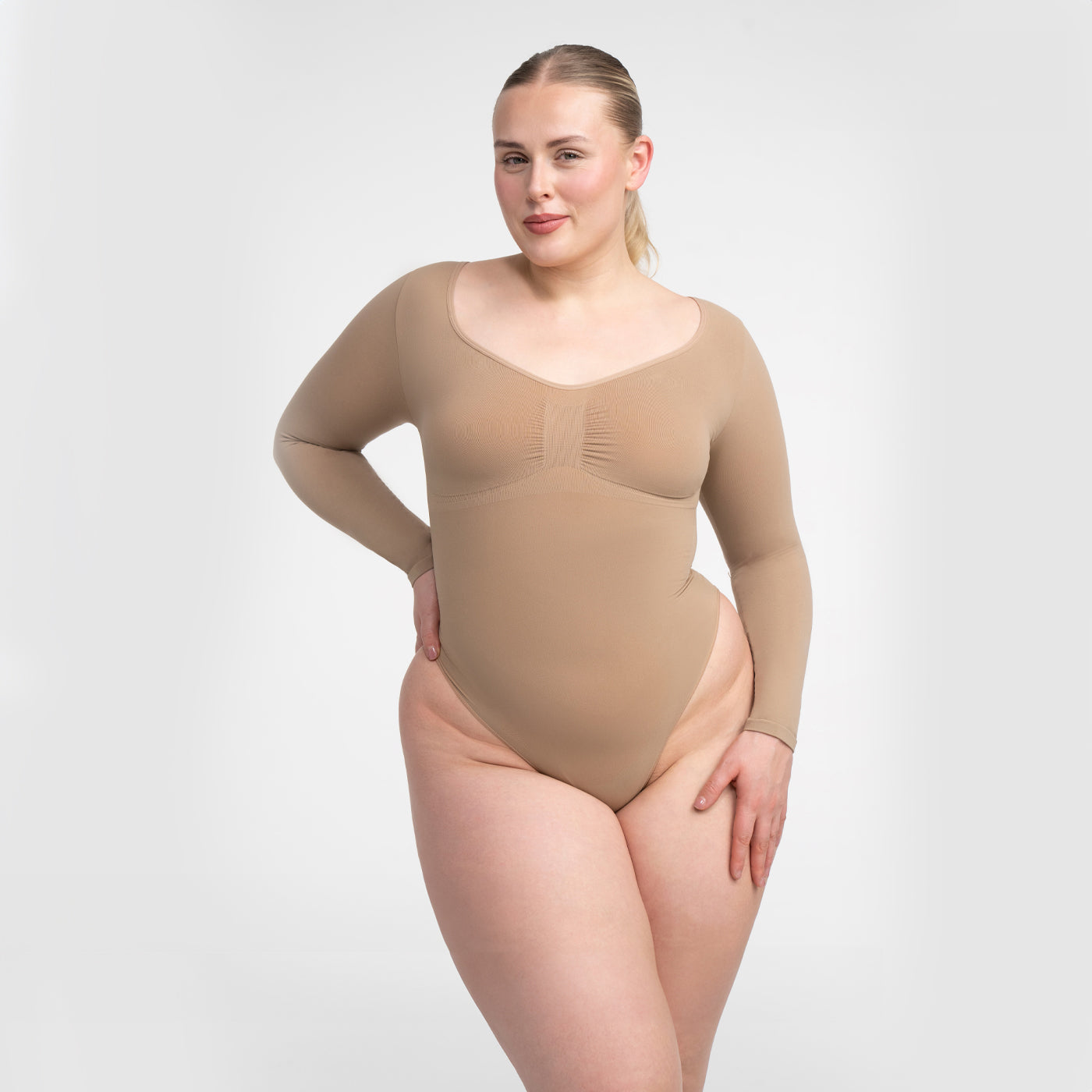 Gianna | Dames Longsleeve Bodysuit - Naadloos, Elegant