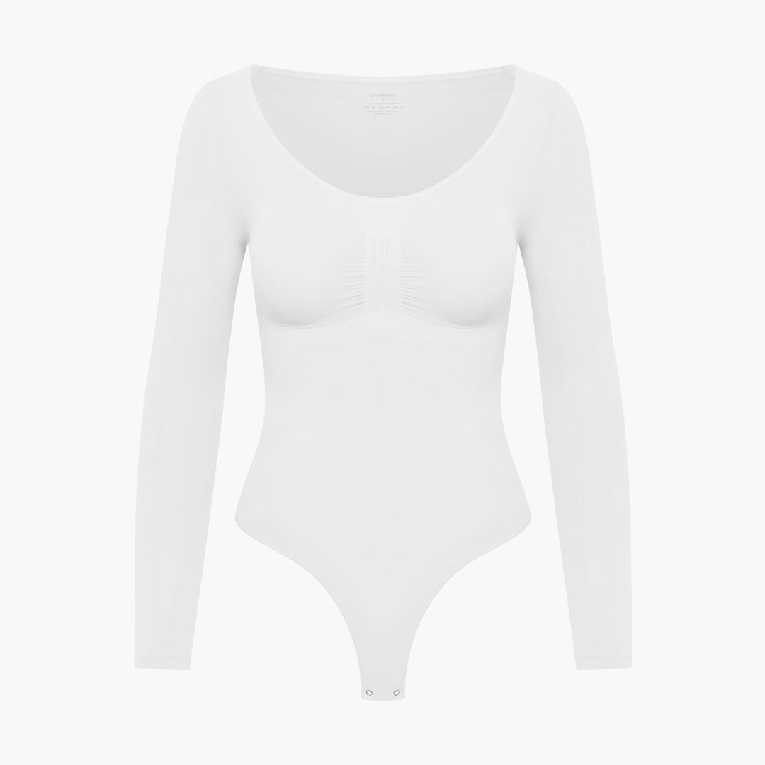 Francesca | Dames bodysuit met lange mouwen en string