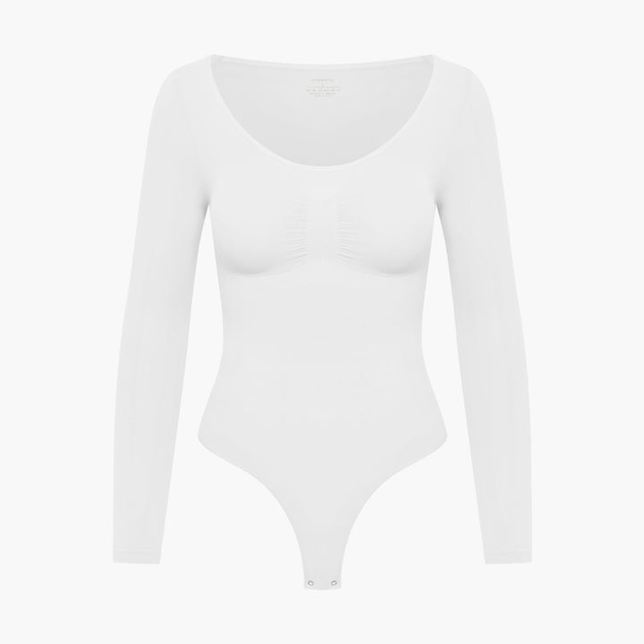 Francesca | Dames bodysuit met lange mouwen en string