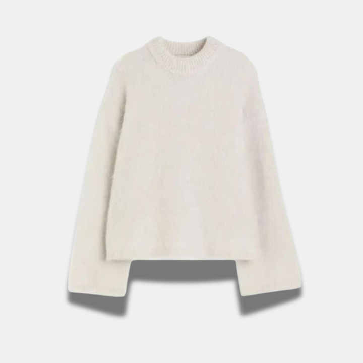 Olive | Dames trui with off-shoulder lange mouwen