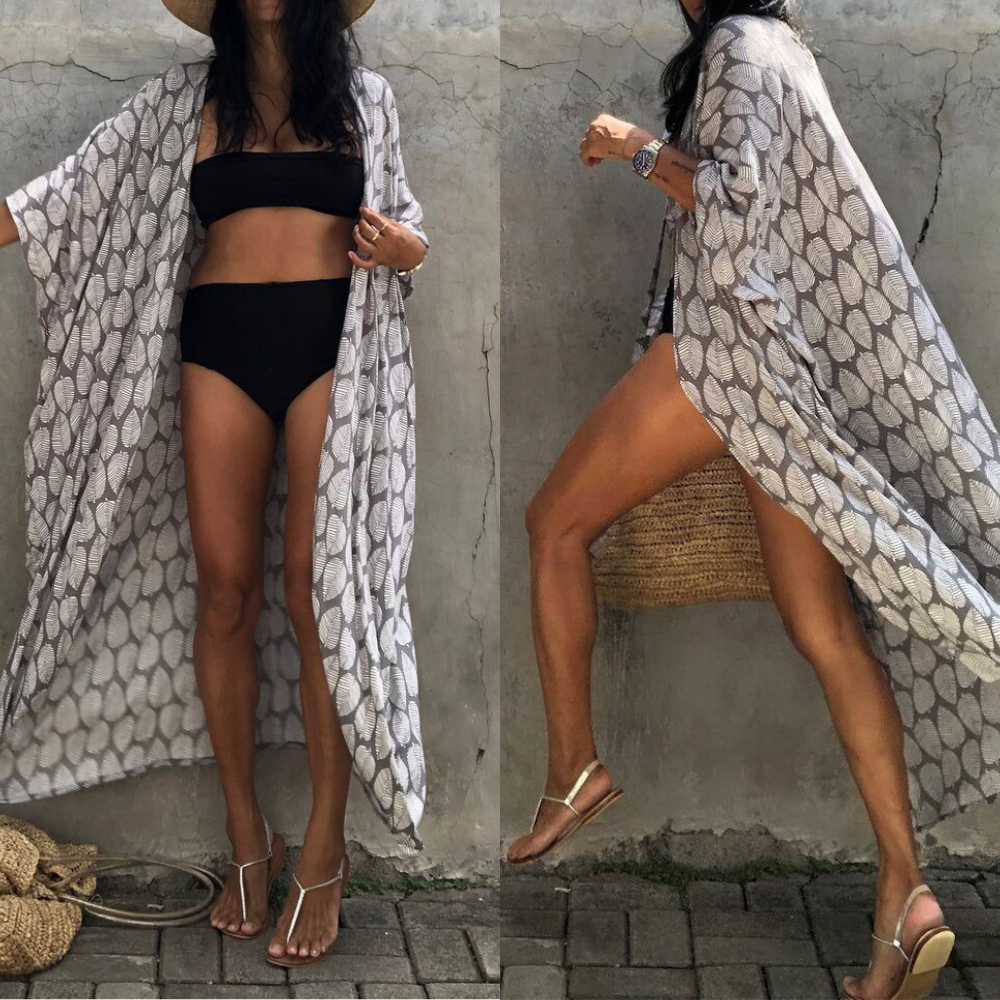 Briella | Dames kimono met open voorkant en print