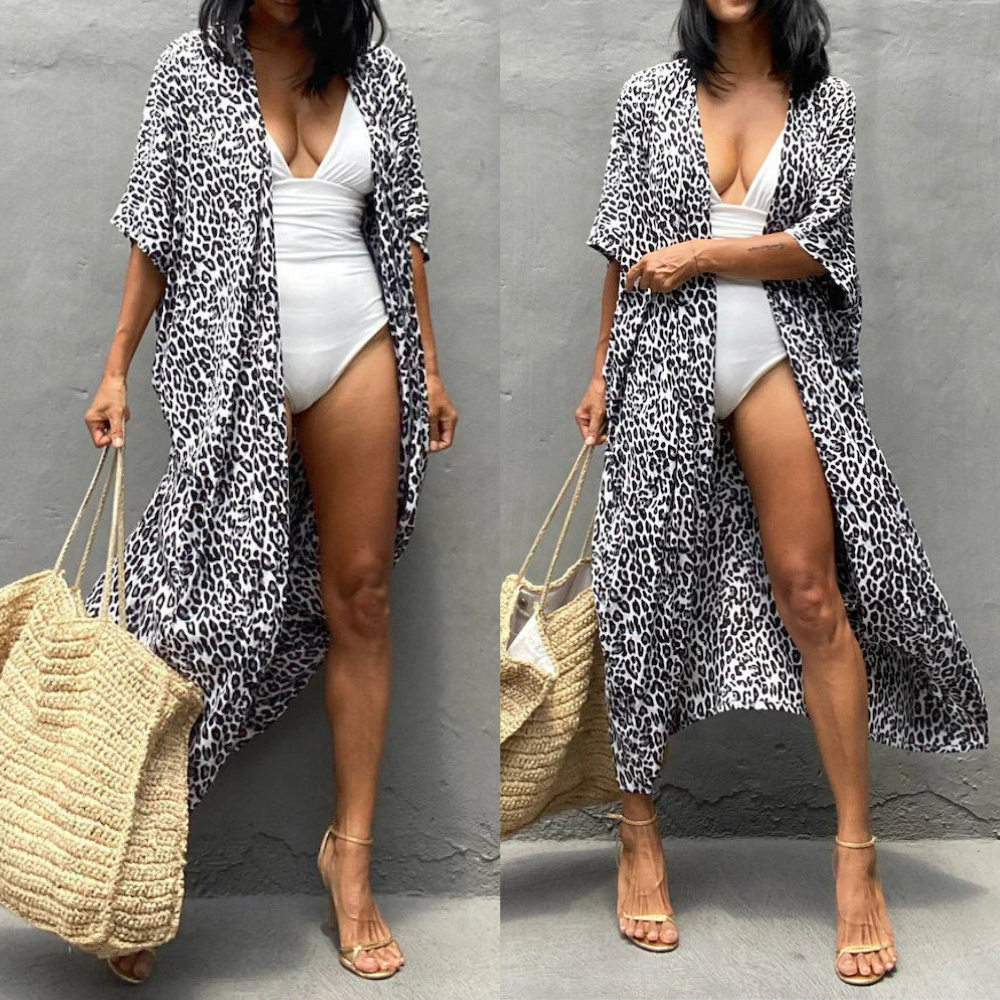 Briella | Dames kimono met open voorkant en print