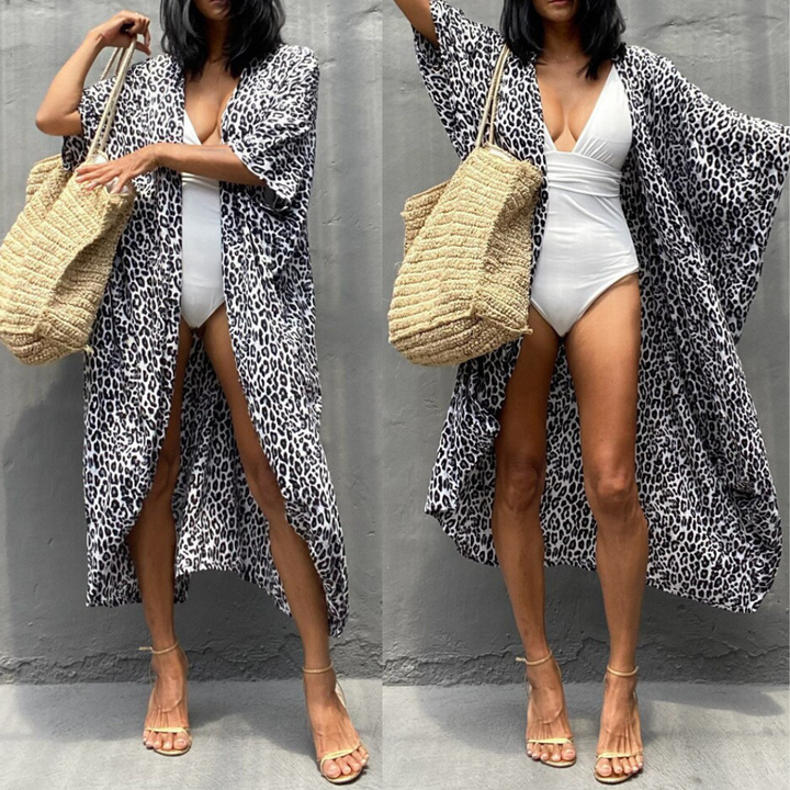 Briella | Dames kimono met open voorkant en print