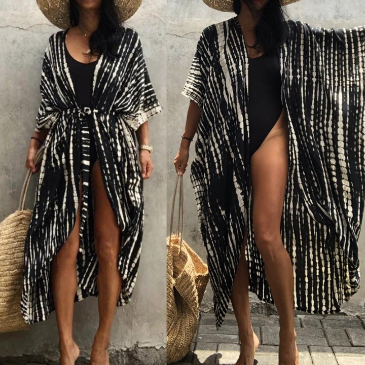 Briella | Dames kimono met open voorkant en print