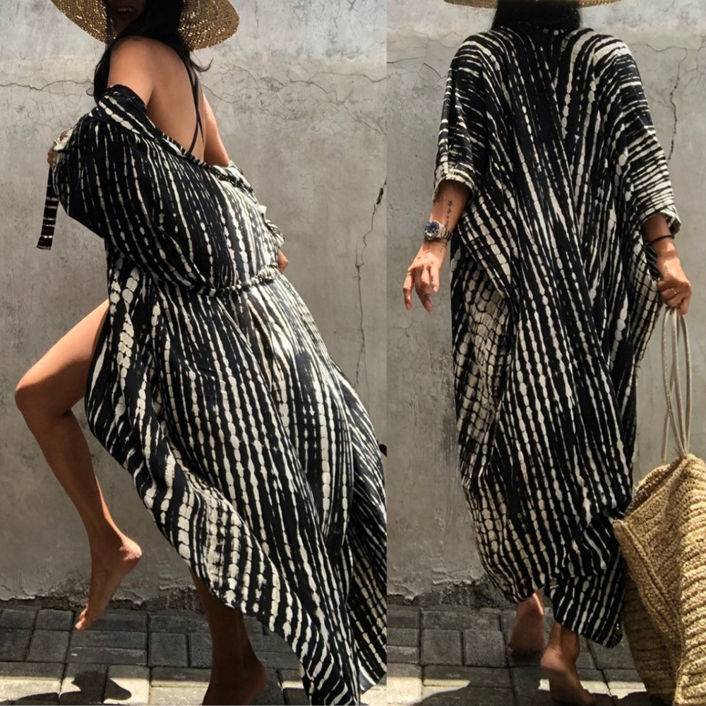 Briella | Dames kimono met open voorkant en print