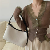 Aurelia | Vintage Dames Vest - Elegant Gebreid met Kant