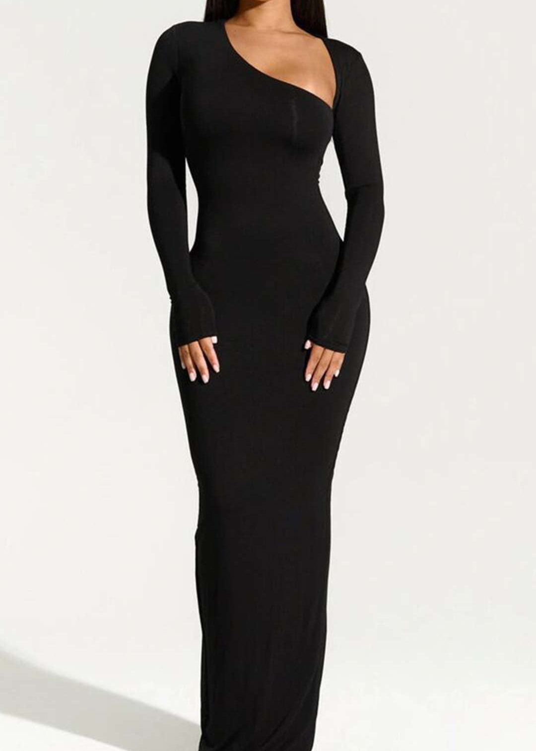 Ava___Dames_Lange_Maxi_Jurk_-_Asymmetrisch_Ontwerp_met_Halssplit_0.jpg