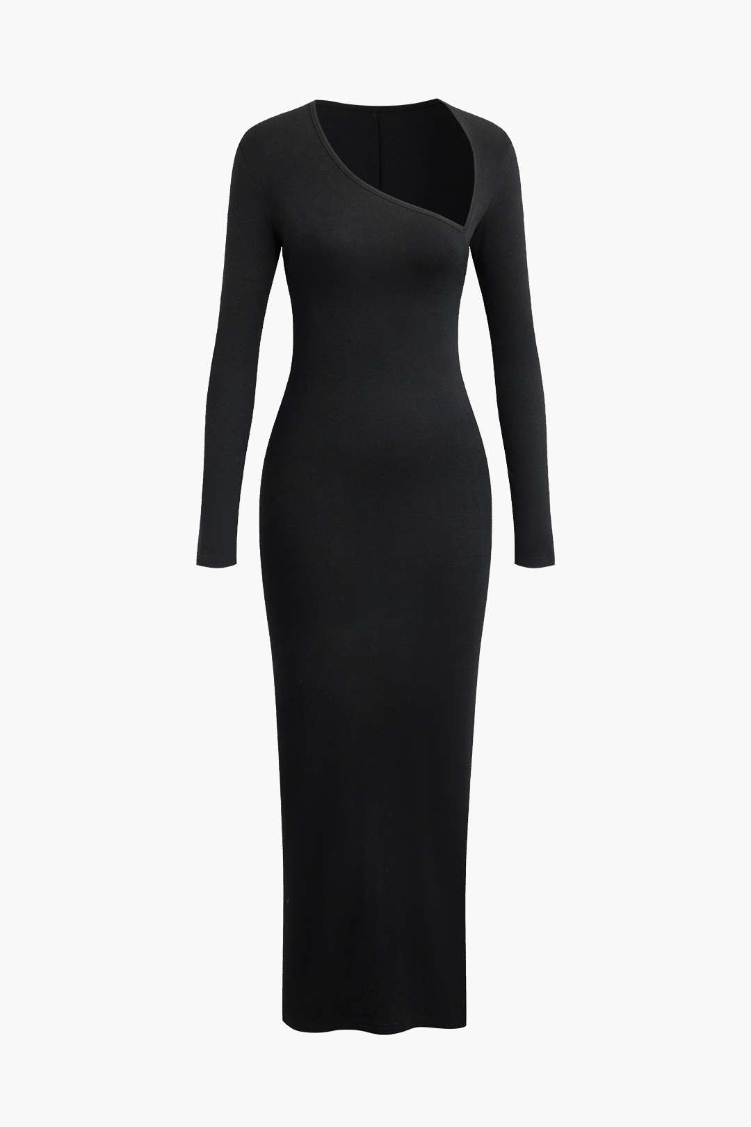 Jura | Lange Maxi Jurk Dames - Asymmetrisch Ontwerp met Halssplit