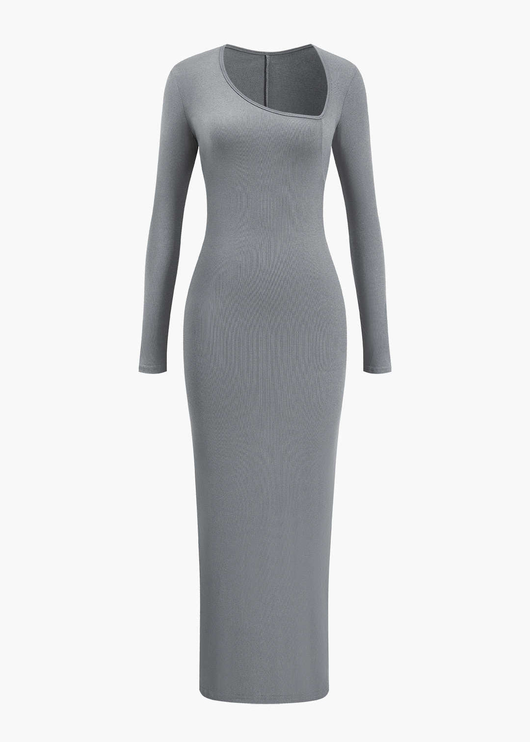 Jura | Lange Maxi Jurk Dames - Asymmetrisch Ontwerp met Halssplit