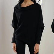 Arriane | Comfy Relaxed Fit Dames Trui - Stijlvol Swing Kraag Design, Zacht Stoffen Mix