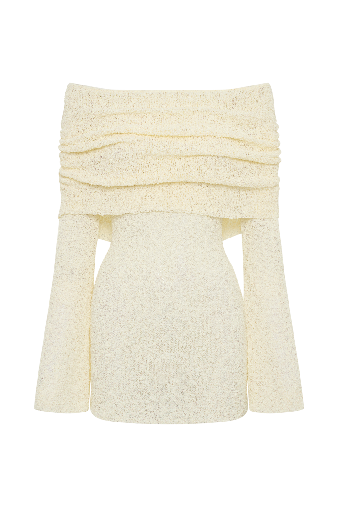 Mikayla | Dames mini jurk met off-shoulder lange mouwen