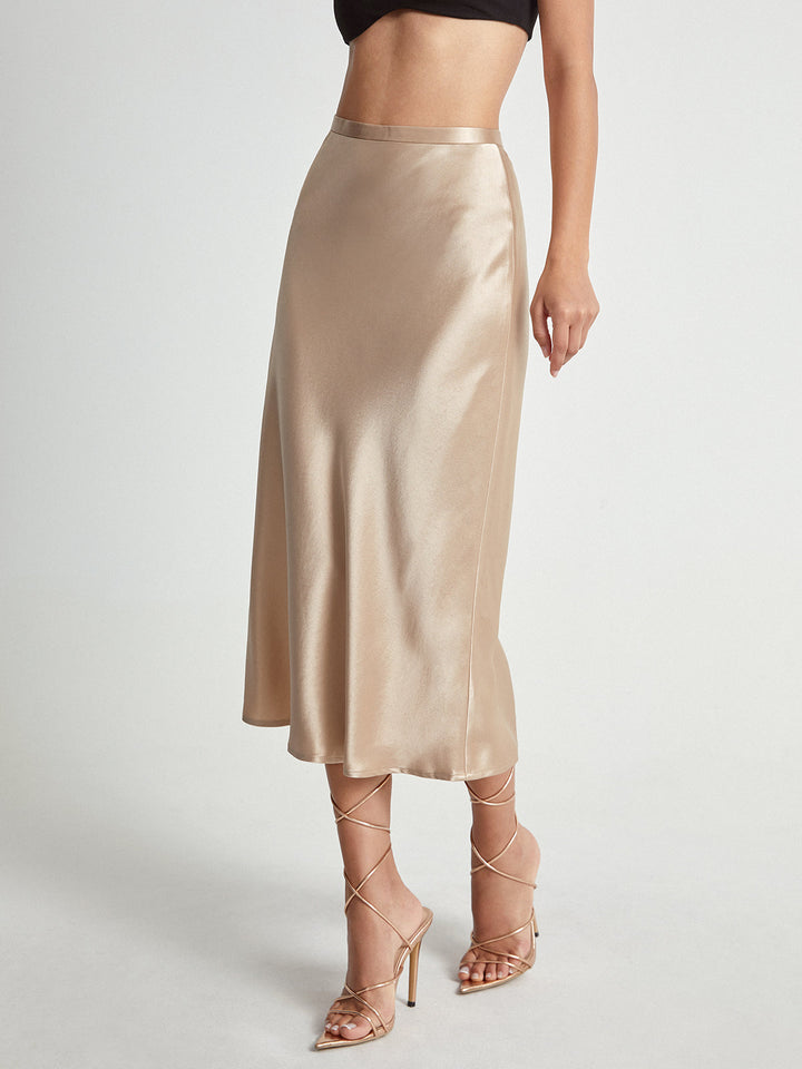 Sanne | Dames rok met hoge taille rechte snit