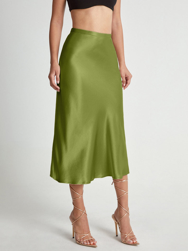 Sanne | Dames rok met hoge taille rechte snit