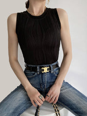Dames Rib Tanktop – Slim Fit, Zomer Topje