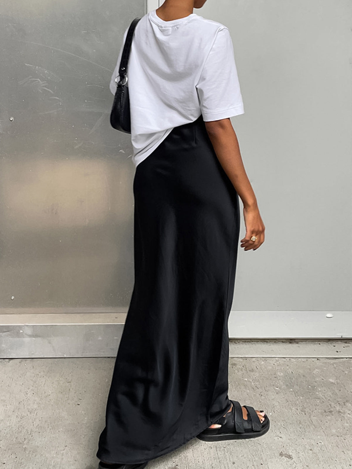 Evie | Satijnen Maxi Rok Dames