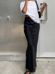 Evie | Satijnen Maxi Rok Dames