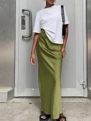 Evie | Satijnen Maxi Rok Dames