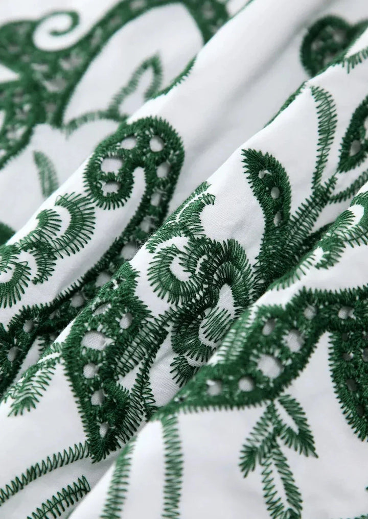 Kollyns | Dames maxi jurk met open rug rufflezoom