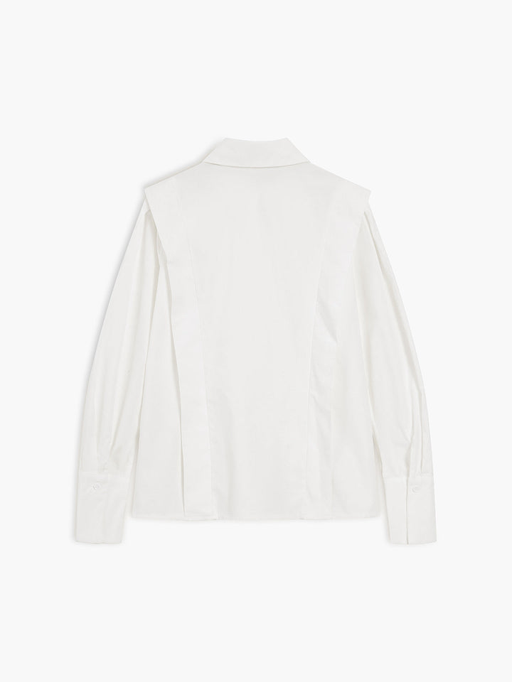 Esme | Damesblouse met pofmouwen en knoopsluiting