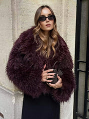 Pascale | Faux Fur Damesjas – Zachte Winterjas Kort Model