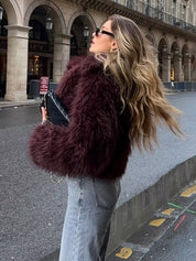 Pascale | Faux Fur Damesjas – Zachte Winterjas Kort Model