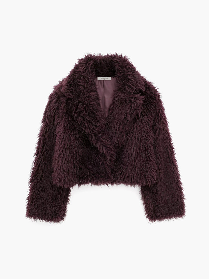 Zoe | Damesjas met fauxfur en korte lengte