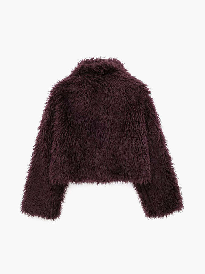 Zoe | Damesjas met fauxfur en korte lengte