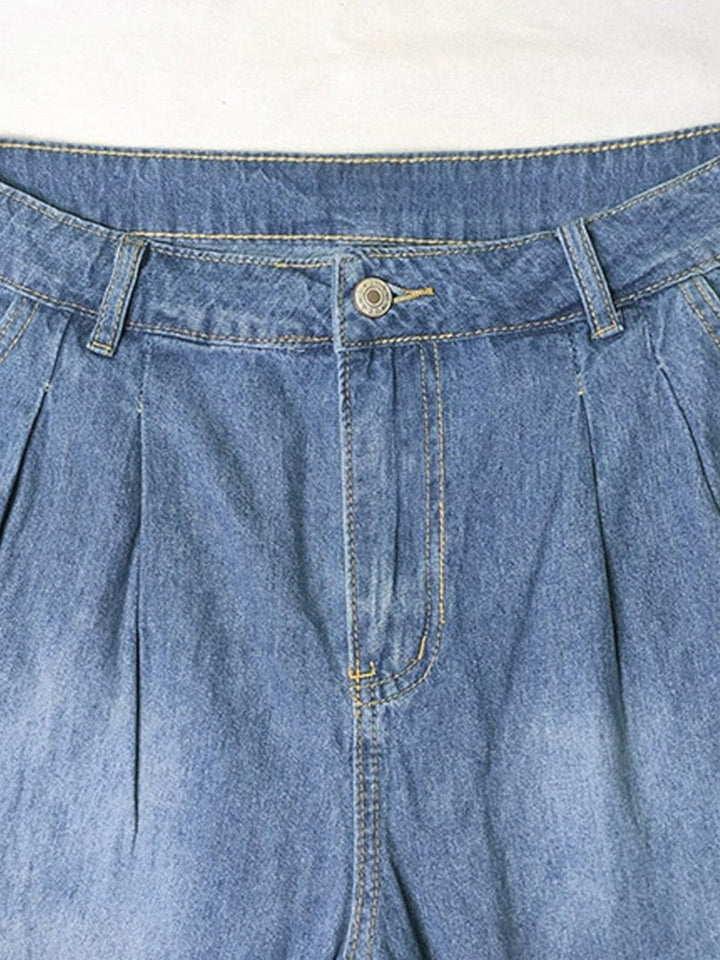 Taytum | Dames Broek met Hoge Taille Wijde Pijpen