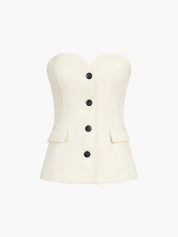 Fen | Luxe Tweedelige Set Dames – Strapless Top en Pantalon