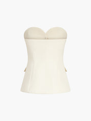 Fen | Luxe Tweedelige Set Dames – Strapless Top en Pantalon