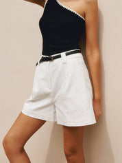Luisa | Dames Katoen & Linnen Korte Broek - Casual Zomer Short