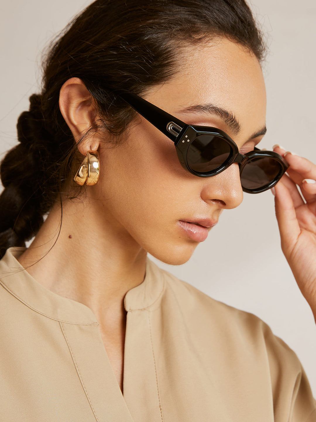 Eve | Dames zonnebril met cat-eye montuur ovale glazen