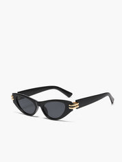 Miya |Cat Eye Zonnebril Dames – UV400 Bescherming - Zwart en Bruin