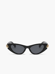 Miya |Cat Eye Zonnebril Dames – UV400 Bescherming - Zwart en Bruin
