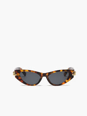 Miya |Cat Eye Zonnebril Dames – UV400 Bescherming - Zwart en Bruin