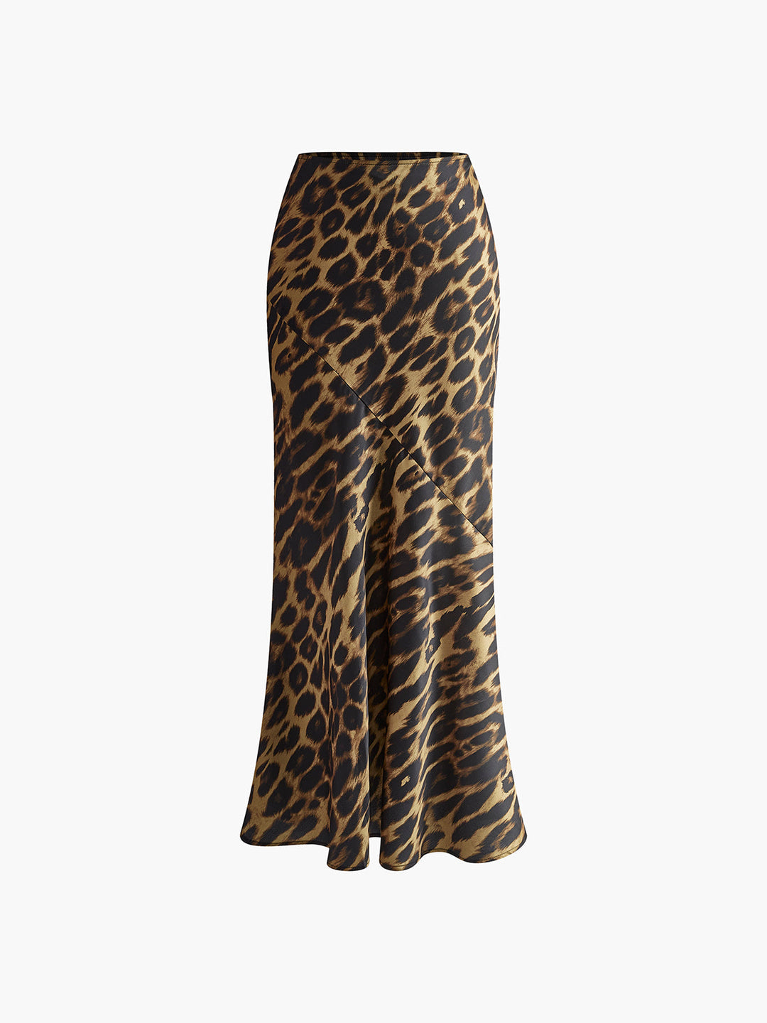 Maud | Dames maxi rok met leopard print – slim fit model